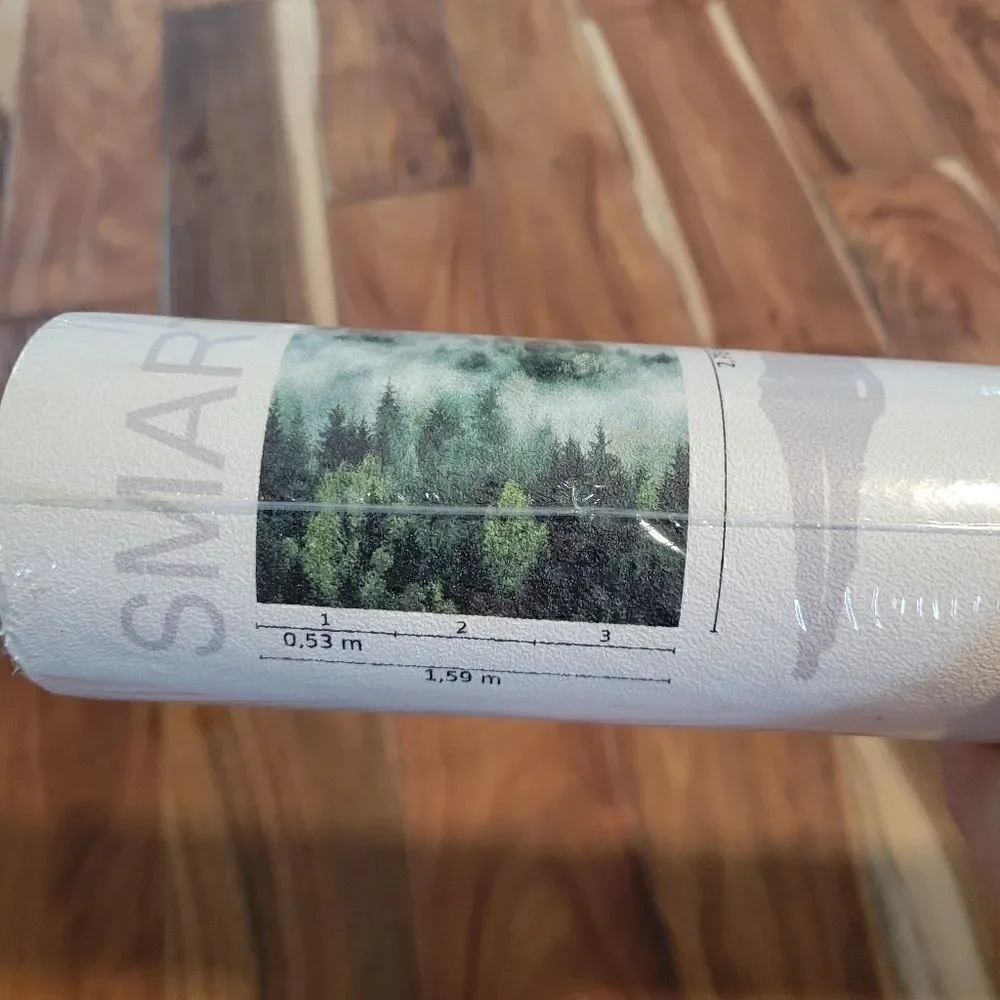 Smart Art Easy - Misty Forest Trees Green Wallpaper 2 Rolls RV $318